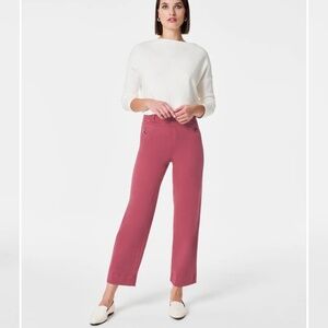 Spanx stretch twill crop pants petite M